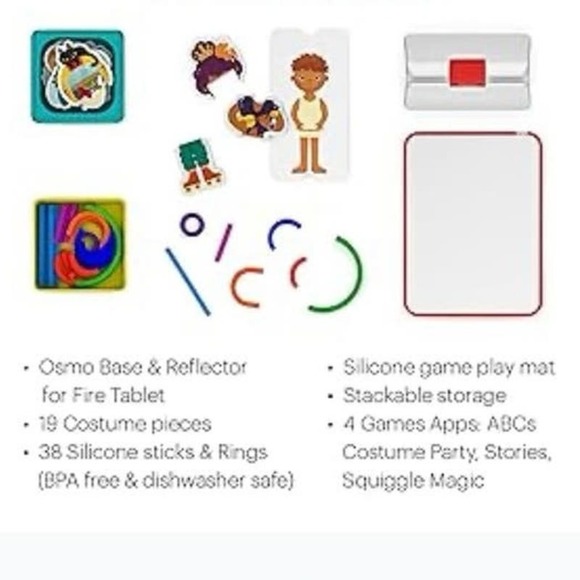 Osmo - Little Genius Starter Kit for Fire Tablet + Early Math Adventure New - Picture 5 of 8